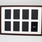 Suits Eight 6x4" photos.40x60cm. Wooden Multi Aperture Photo Frame. - PhotoFramesandMore - Wooden Picture Frames