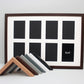 Suits Eight 6x4" photos.40x60cm. Wooden Multi Aperture Photo Frame. - PhotoFramesandMore - Wooden Picture Frames