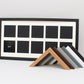 Suits Ten 4x4" Photos. 30x60cm. Wooden Multi Aperture Photo Frame. - PhotoFramesandMore - Wooden Picture Frames