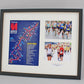 Personalised Certificate Frame with two 5x7"  Photographs. 40x50cm. Perfect for sporting achievements such as Rugby, ballet, fun runs & More - PhotoFramesandMore - Wooden Picture Frames