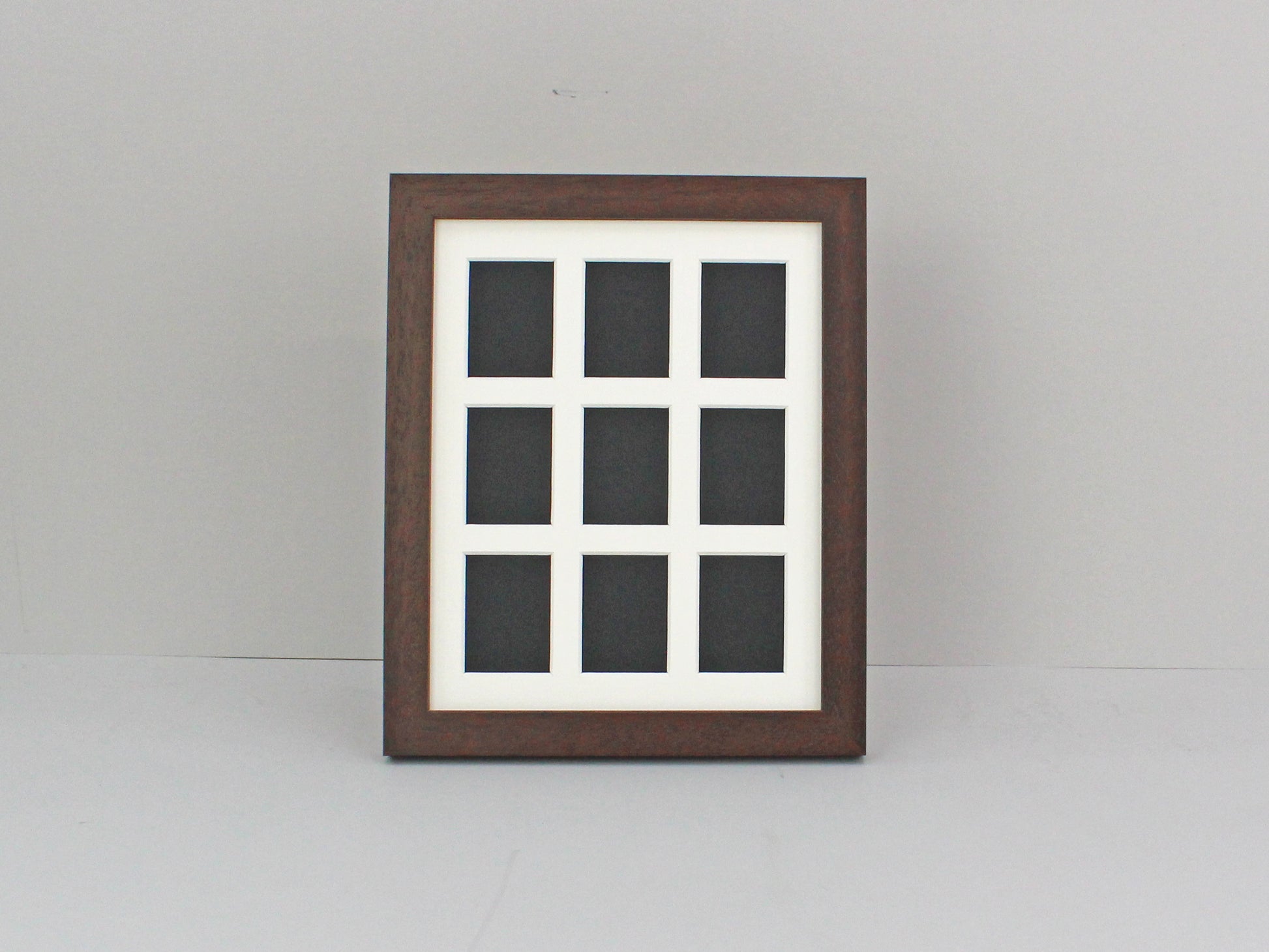 Instax Mini Multi Aperture Wooden Photo Frame. Holds nine instax sized Photos. 10x8" Frame. Portrait or Landscape. Stand or Hang. - PhotoFramesandMore - Wooden Picture Frames