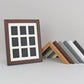 Instax Mini Multi Aperture Wooden Photo Frame. Holds nine instax sized Photos. 10x8" Frame. Portrait or Landscape. Stand or Hang.