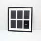 Suits Six 6x4" photos. 40x40cm. Wooden Multi Aperture Photo Frame. - PhotoFramesandMore - Wooden Picture Frames