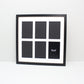 Suits Six 6x4" photos. 40x40cm. Wooden Multi Aperture Photo Frame. - PhotoFramesandMore - Wooden Picture Frames