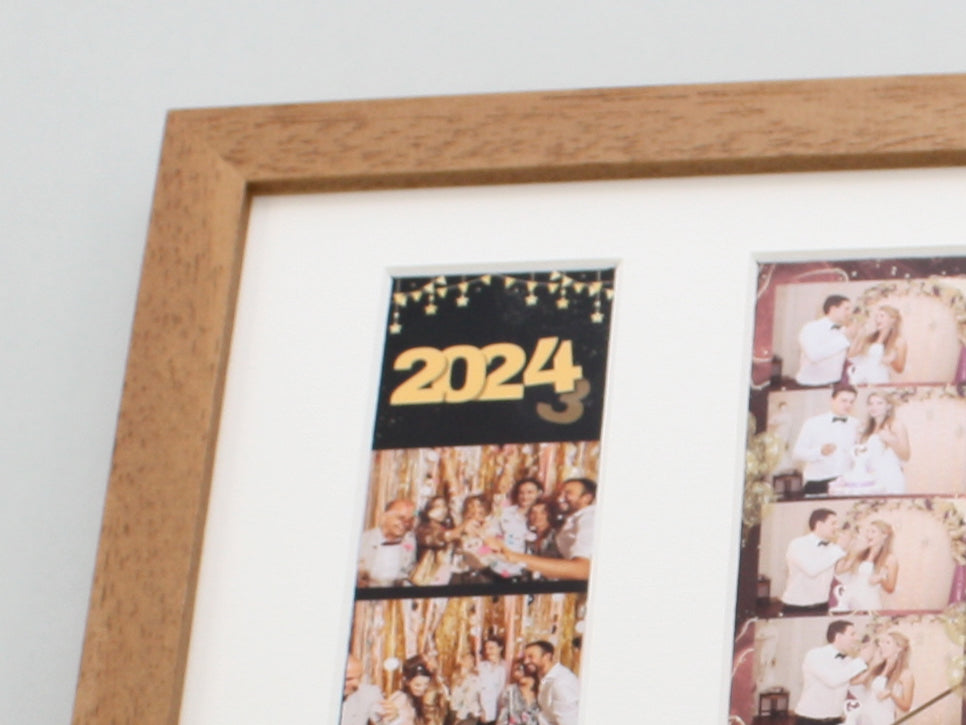 Photo Booth Strip Frame - 2 Photo Booth Strips - PhotoFramesandMore - Wooden Picture Frames