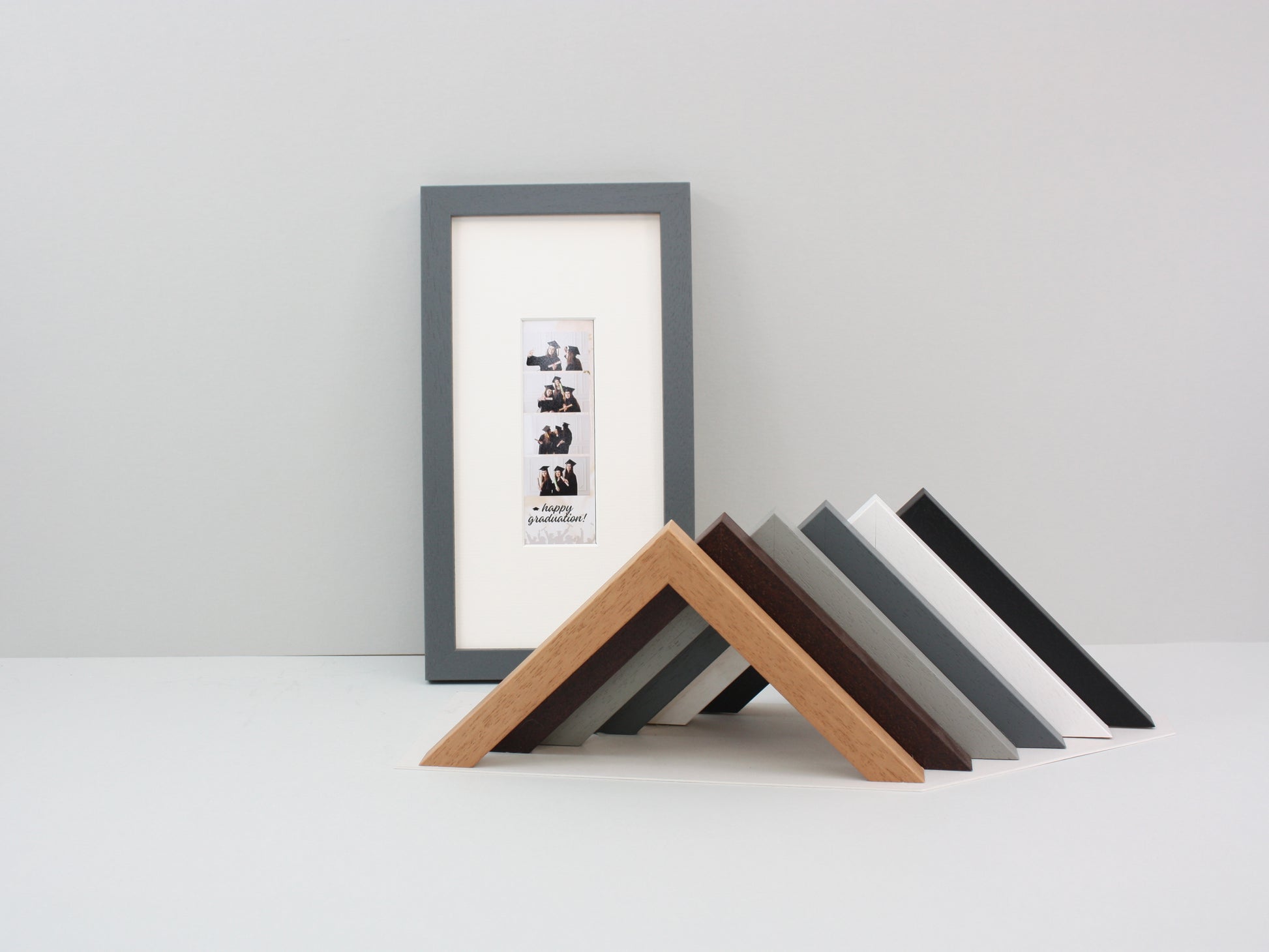 Photo Booth Strip Frame - 1 Photo Booth Strip - PhotoFramesandMore - Wooden Picture Frames