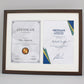 Double Certificate Frame. Suits Two A4 Sized images/Certificates. - PhotoFramesandMore - Wooden Picture Frames