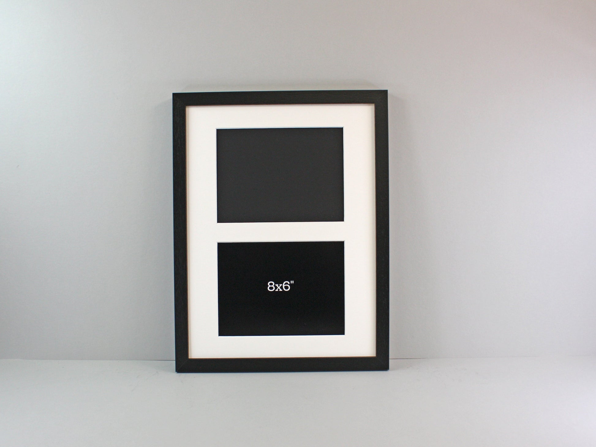 Suits Two 8x6" photos. 30x40cm. Wooden Multi Aperture Photo Frame. - PhotoFramesandMore - Wooden Picture Frames