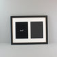 Suits Two 8x6" photos. 30x40cm. Wooden Multi Aperture Photo Frame. - PhotoFramesandMore - Wooden Picture Frames