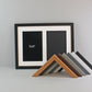 Suits Two 9x6" photos.  30x40cm. Wooden Multi Aperture Photo Frame.