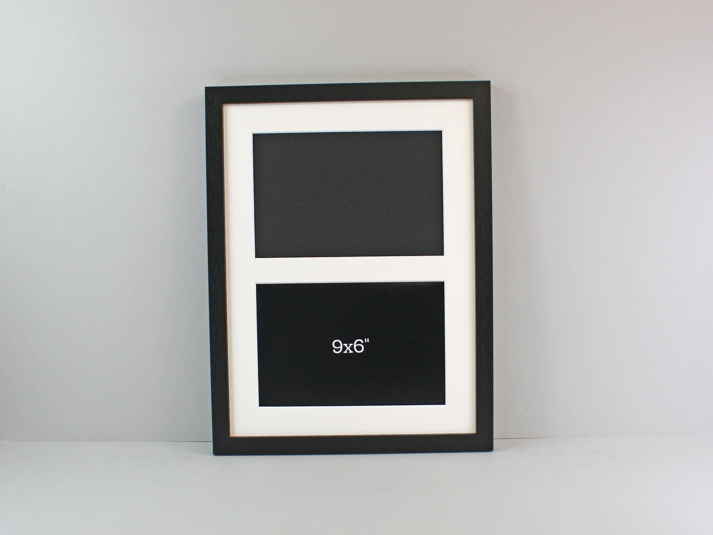 Suits Two 9x6" photos.  30x40cm. Wooden Multi Aperture Photo Frame.