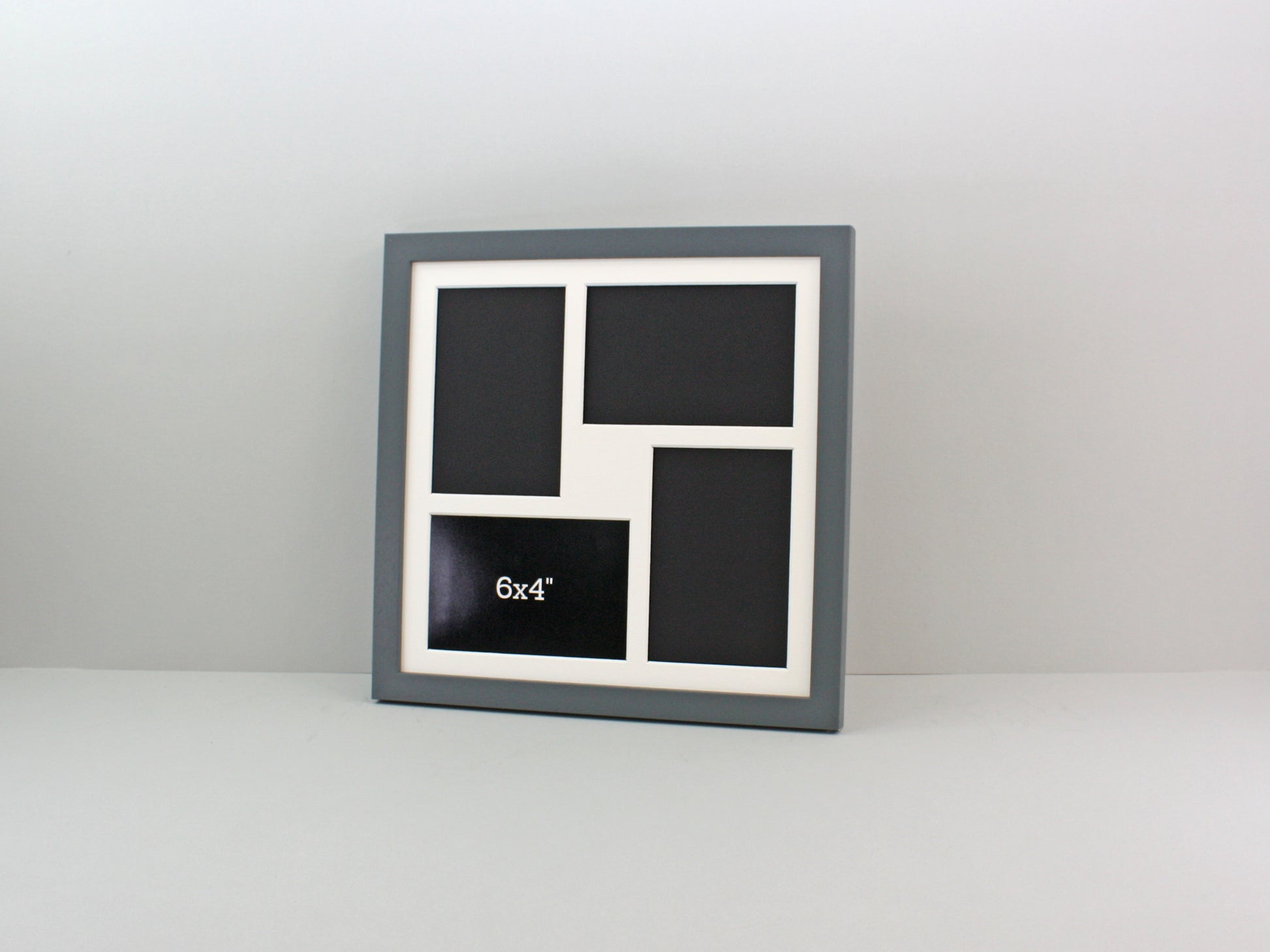 Suits Four 6x4" Photos. 30x30cm. Wooden Multi aperture Frame. - PhotoFramesandMore - Wooden Picture Frames