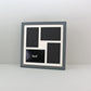 Suits Four 6x4" Photos. 30x30cm. Wooden Multi aperture Frame. - PhotoFramesandMore - Wooden Picture Frames