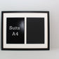 Suits Two A4 Photos. 40x50cm Multi Aperture Photo Frame. - PhotoFramesandMore - Wooden Picture Frames