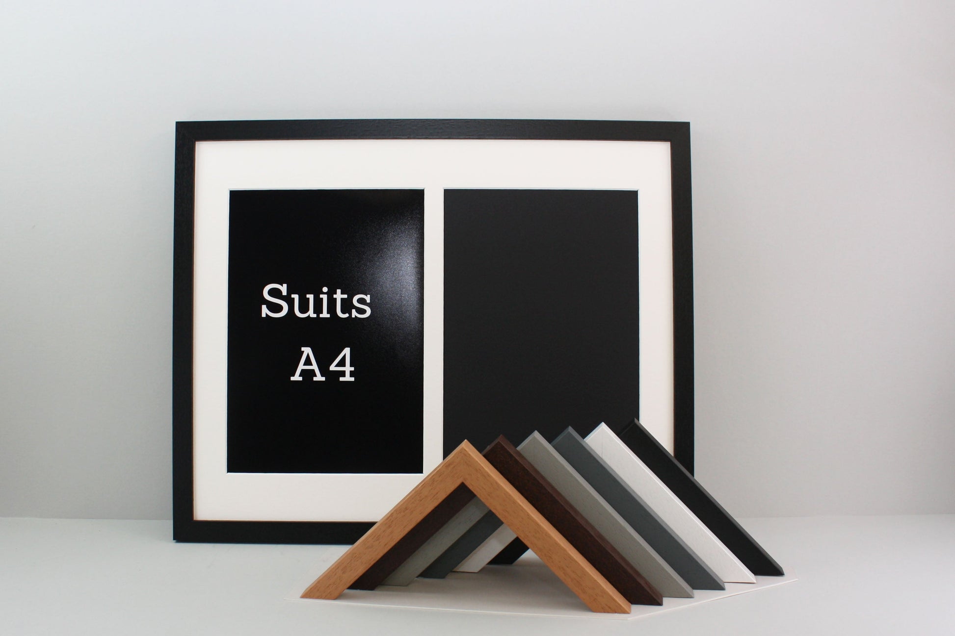 Suits Two A4 Photos. 40x50cm Multi Aperture Photo Frame. - PhotoFramesandMore - Wooden Picture Frames