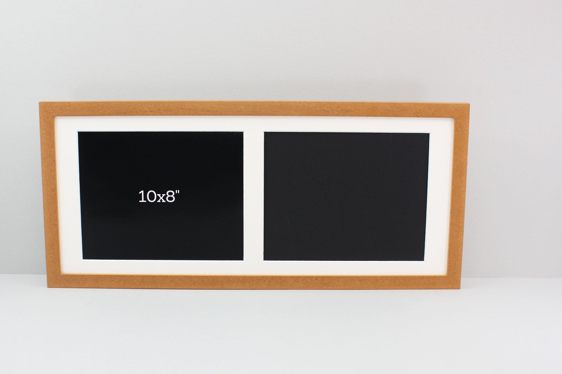 Suits Two 10x8" Photos. 25x60cm. Wooden Multi Aperture Photo Frame. - PhotoFramesandMore - Wooden Picture Frames