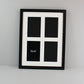 Suits Four 6x4" photos. 30x40cm. Wooden Collage Picture Frame.