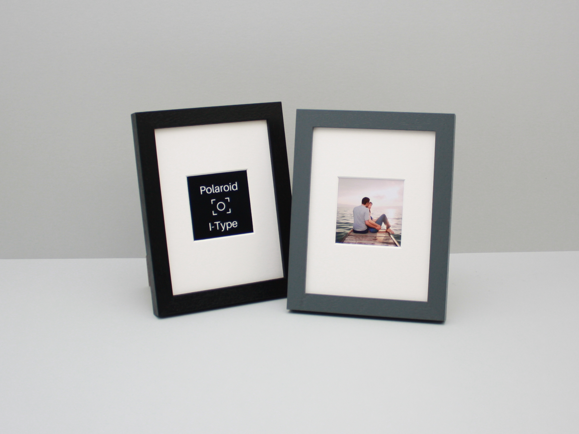 Polaroid I-Type - Wooden Frame. Suits one Polaroid I-Type - Visible aperture 76mmx76mm sized Photo. 8x6" Frame. Stand and Hang option. - PhotoFramesandMore - Wooden Picture Frames