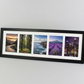 Suits Five 6x4" photos. 20x60cm. Wooden Multi Aperture Photo Frame.