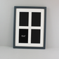 Suits Four 6x4" photos. 30x40cm. Multi Aperture Photo Frame.
