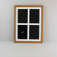 Suits Four 5x7" photos. 30x40cm. Wooden Multi Aperture Photo Frame.