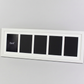 Suits Five 6x4" photos. 20x60cm. Wooden Multi Aperture Photo Frame.