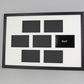 Suits Seven 6x4" photos. 40x60cm. Wooden Multi Aperture Photo Frame.