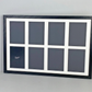 Suits Eight 5x7" photos.40x60cm. Wooden Multi Aperture Photo Frame.