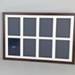 Suits Eight 5x7" photos.40x60cm. Wooden Multi Aperture Photo Frame.