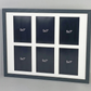 Suits Six 5x7" Photos. 40x50cm. Wooden Multi Aperture Photo Frame.