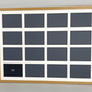 Suits Sixteen 5x7" Photos. 60x80cm. Wooden Multi Aperture Photo Frame.