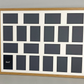 Suits Twenty 6x4" Photos. Mixed orientation. 60x80cm. Wooden Multi Aperture Picture Frame.