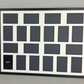 Suits Twenty 6x4" Photos. Mixed orientation. 60x80cm. Wooden Multi Aperture Picture Frame.