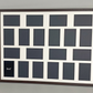 Suits Twenty 6x4" Photos. Mixed orientation. 60x80cm. Wooden Multi Aperture Picture Frame.