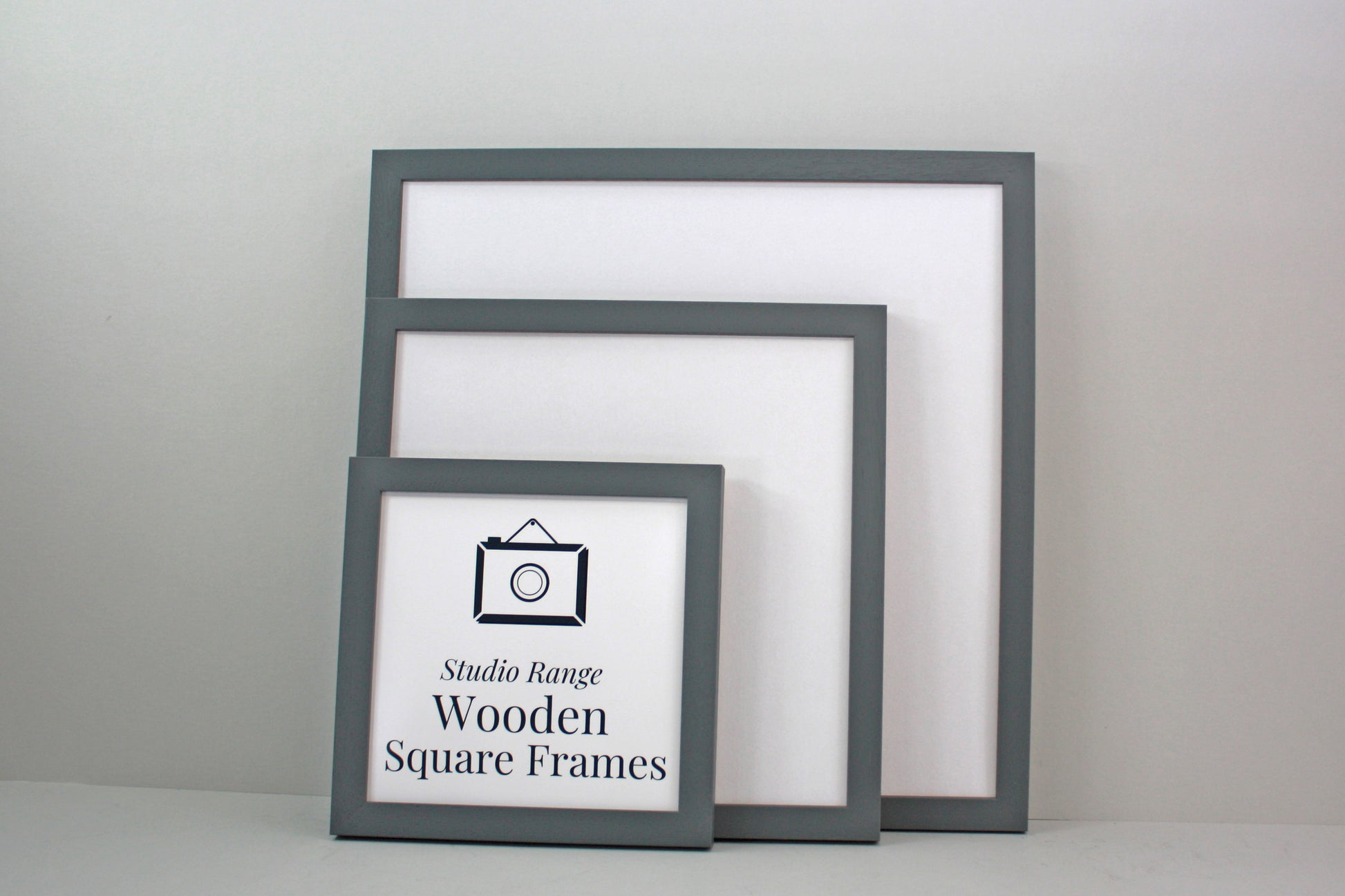 Dark Grey - Square Wooden Frames | Standard Size Frames - PhotoFramesandMore - Wooden Picture Frames