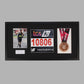 Personalised Medal display Frame with Apertures for Medal, Bib number and Photo.