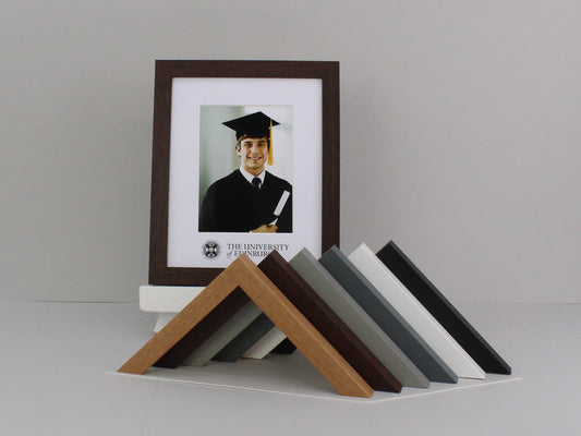 Graduation Frames for Mounted University Pictures | Unusual size Graduation Frame | Pre-mounted University Picture Frame | To stand or hang - PhotoFramesandMore - Wooden Picture Frames