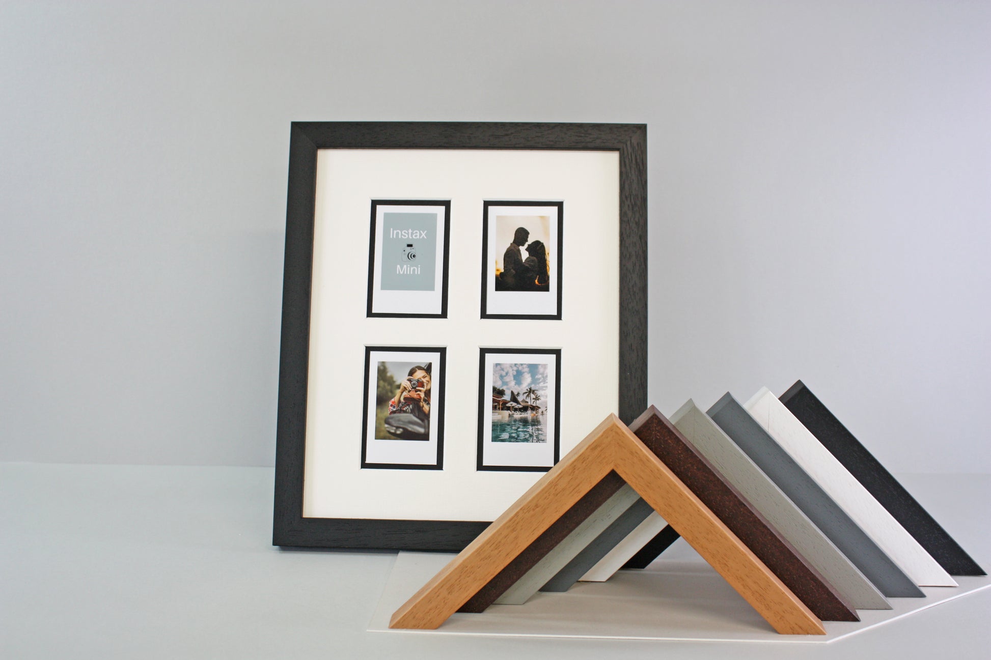 Instax Film Float Frame - Suits Four Instax Minis - PhotoFramesandMore - Wooden Picture Frames