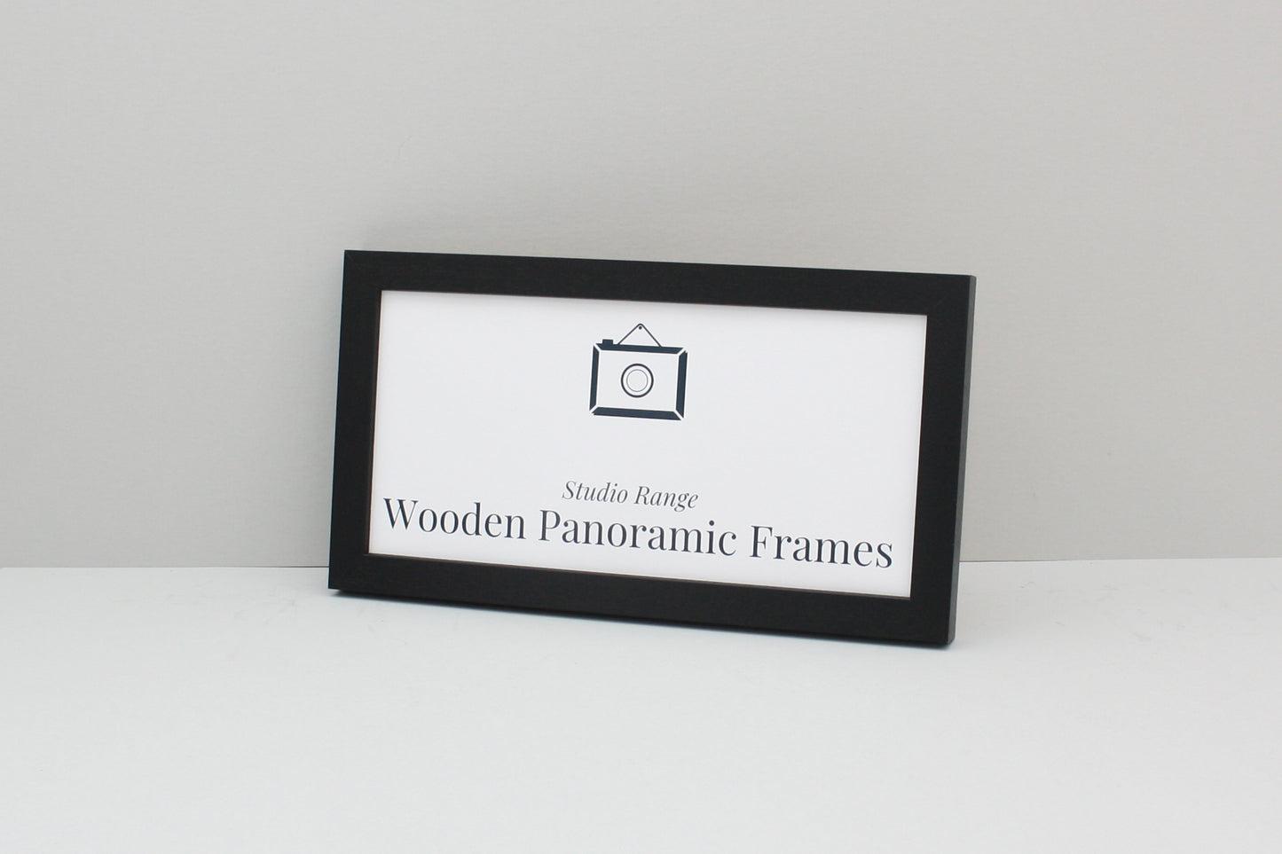 Black Panoramic Picture Frames - Studio Range - PhotoFramesandMore - Wooden Picture Frames