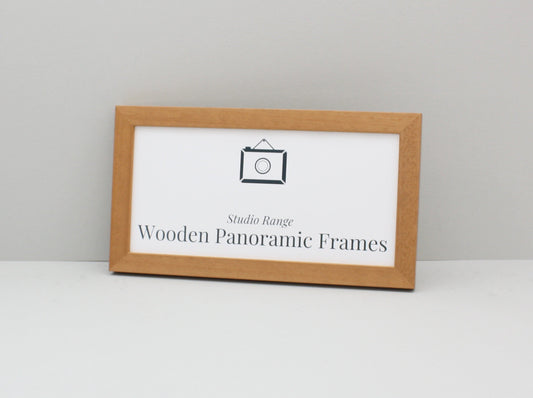 Oak Colour Panoramic Picture Frames - Studio Range - PhotoFramesandMore - Wooden Picture Frames