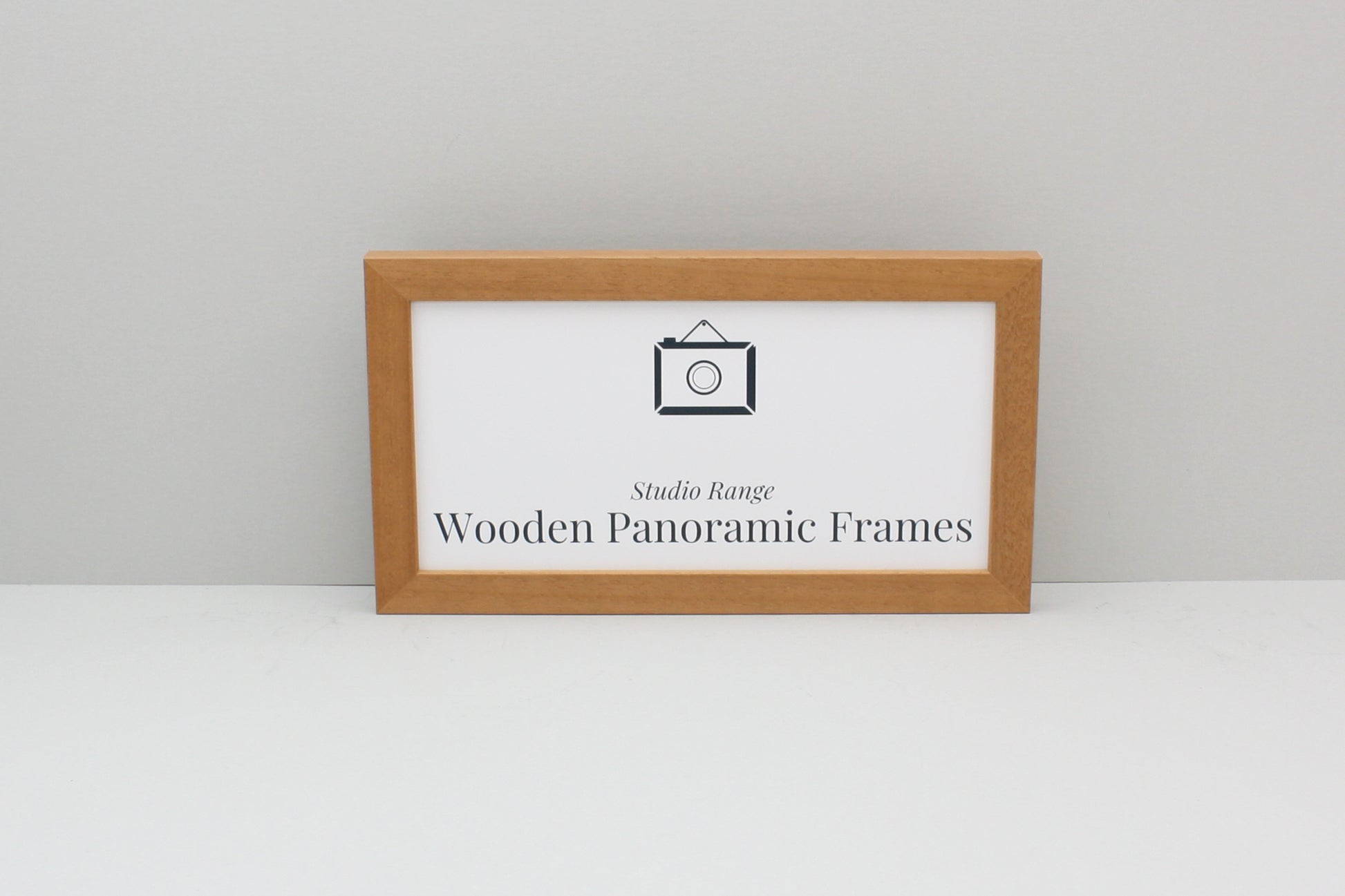 Oak Colour Panoramic Picture Frames - Studio Range - PhotoFramesandMore - Wooden Picture Frames