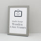 Pale Grey A-Size Frames - A1, A2, A3, A4 Size Wooden Poster Frame - PhotoFramesandMore - Wooden Picture Frames