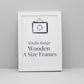 White A-Size Frames - A1, A2, A3, A4 Size Wooden Poster Frame - PhotoFramesandMore - Wooden Picture Frames