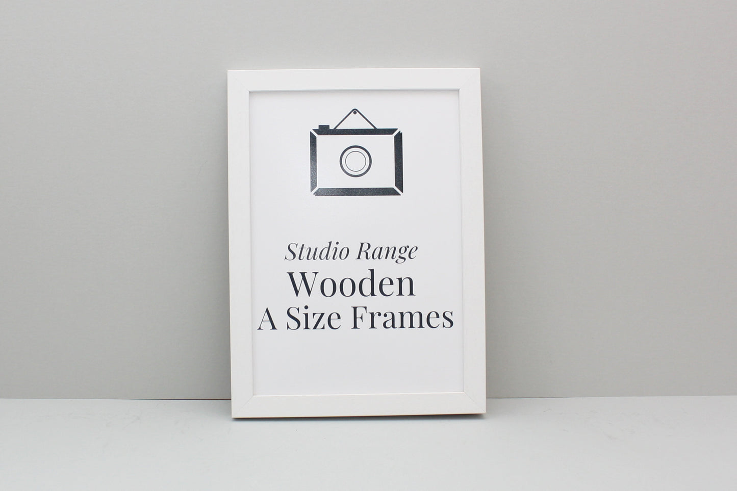 White A-Size Frames - A1, A2, A3, A4 Size Wooden Poster Frame - PhotoFramesandMore - Wooden Picture Frames