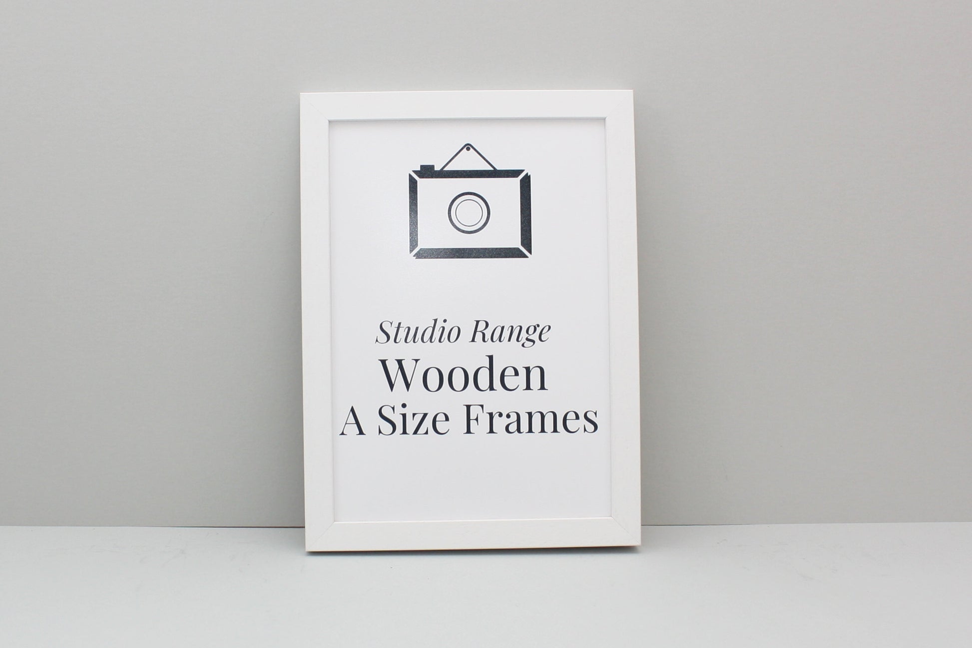 White A-Size Frames - A1, A2, A3, A4 Size Wooden Poster Frame - PhotoFramesandMore - Wooden Picture Frames