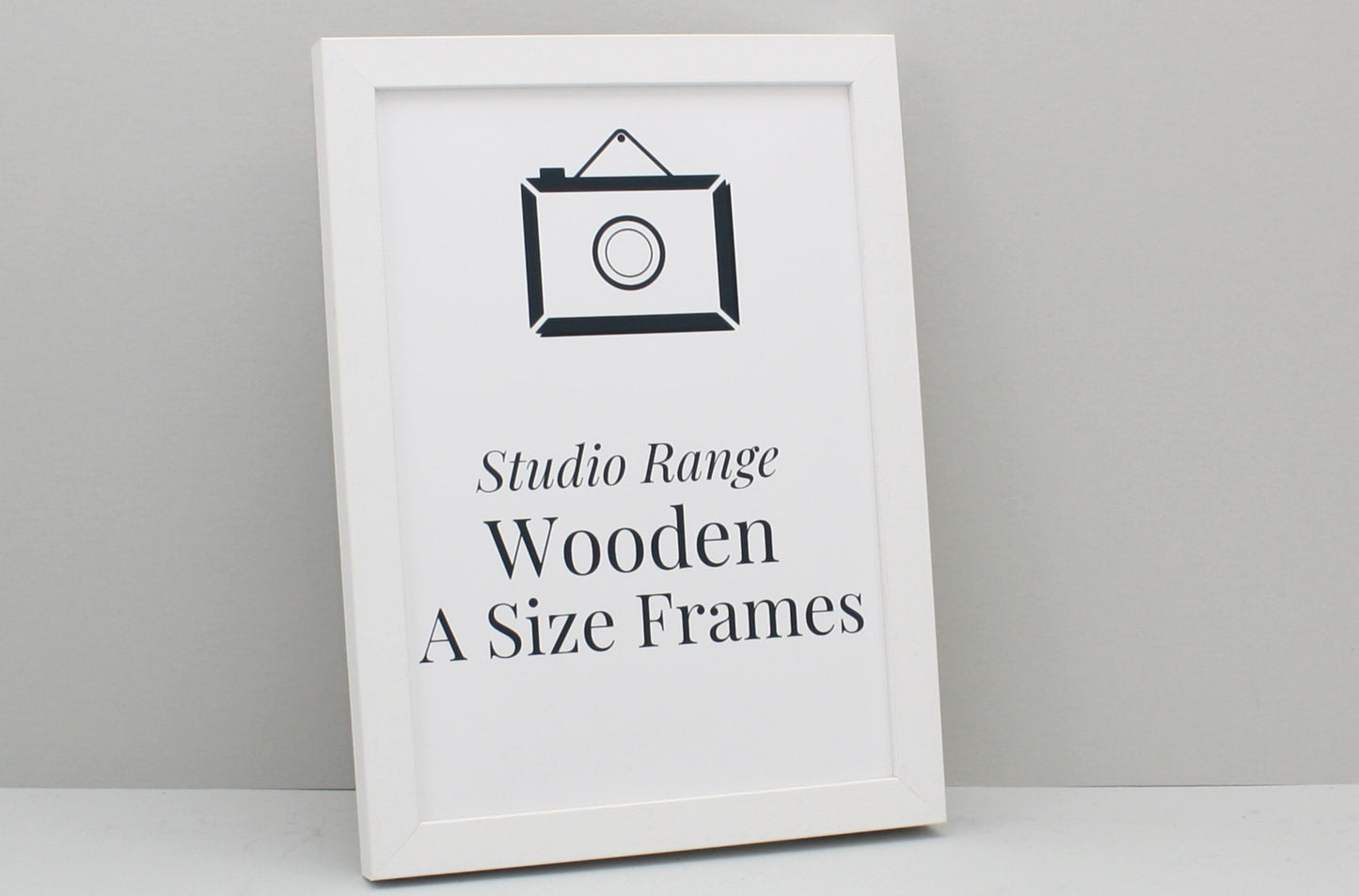 White A-Size Frames - A1, A2, A3, A4 Size Wooden Poster Frame - PhotoFramesandMore - Wooden Picture Frames