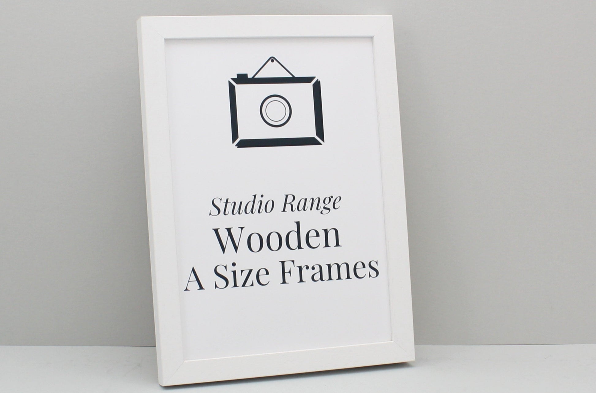 White A-Size Frames - A1, A2, A3, A4 Size Wooden Poster Frame - PhotoFramesandMore - Wooden Picture Frames