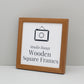 Oak Colour - Square Wooden Frames | Standard Size Frames - PhotoFramesandMore - Wooden Picture Frames