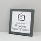 Dark Grey - Square Wooden Frames | Standard Size Frames - PhotoFramesandMore - Wooden Picture Frames