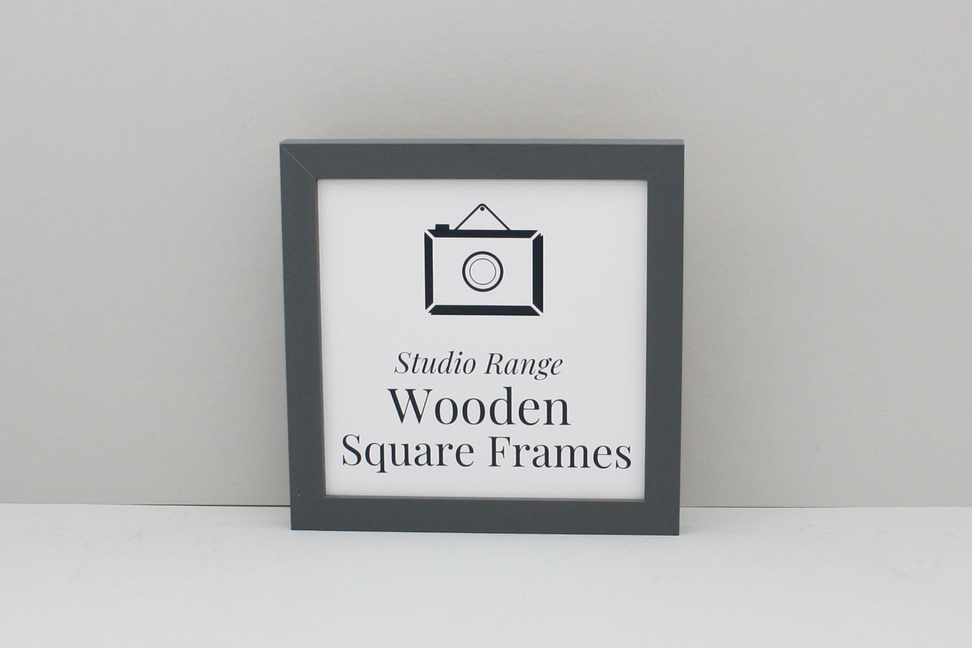 Dark Grey - Square Wooden Frames | Standard Size Frames - PhotoFramesandMore - Wooden Picture Frames